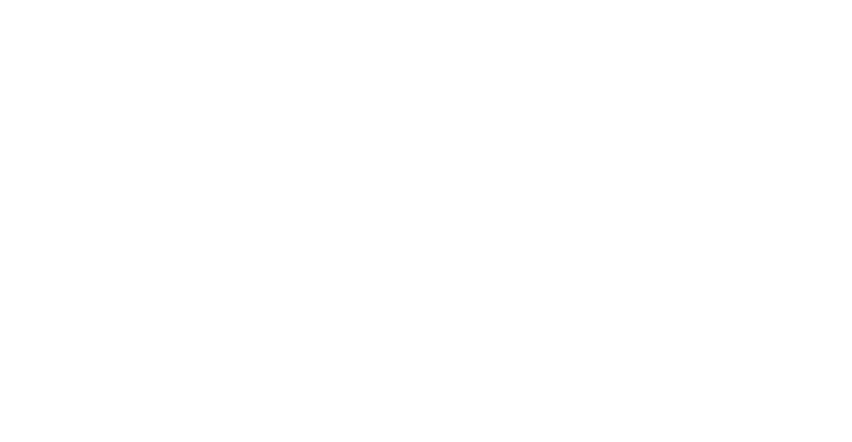 2.100.000 personas mayores viven solas